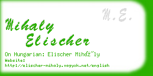 mihaly elischer business card